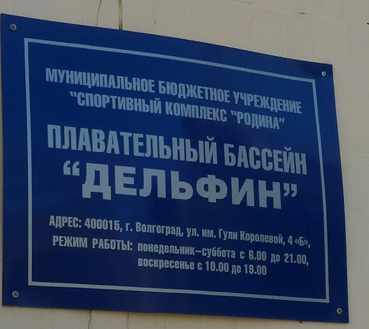 Плавательный бассейн «Дельфин»