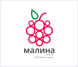 Лого Школа фитнеса и танца «Малина»