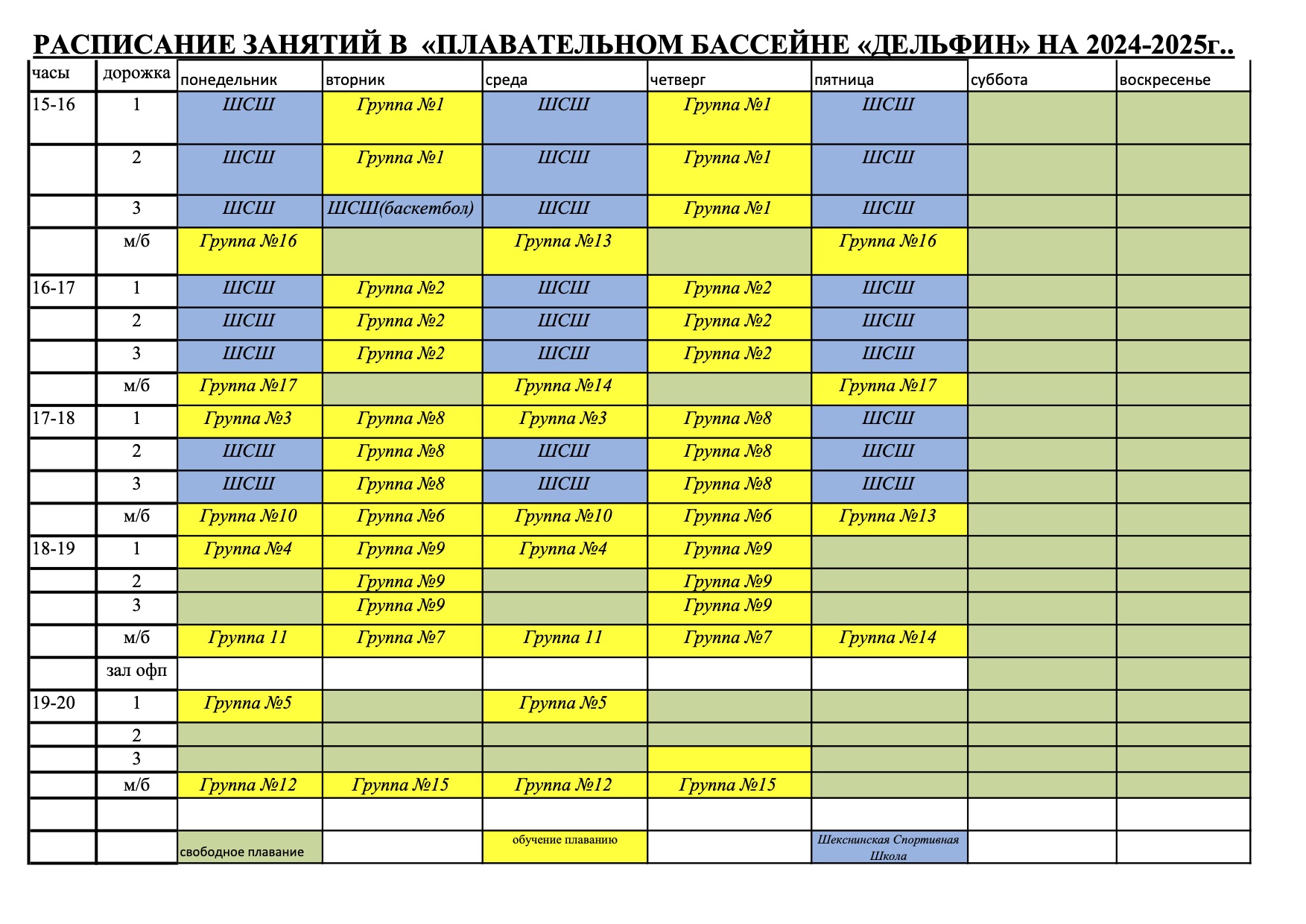 Плавательный бассейн «Дельфин»