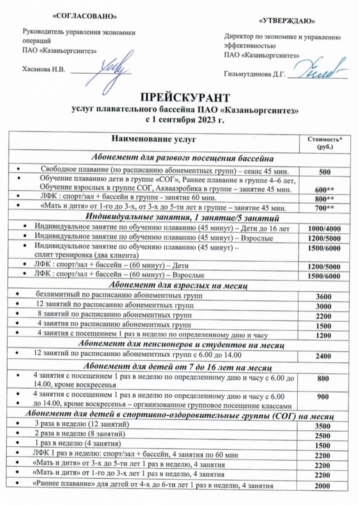 Плавательный бассейн «Оргсинтез»