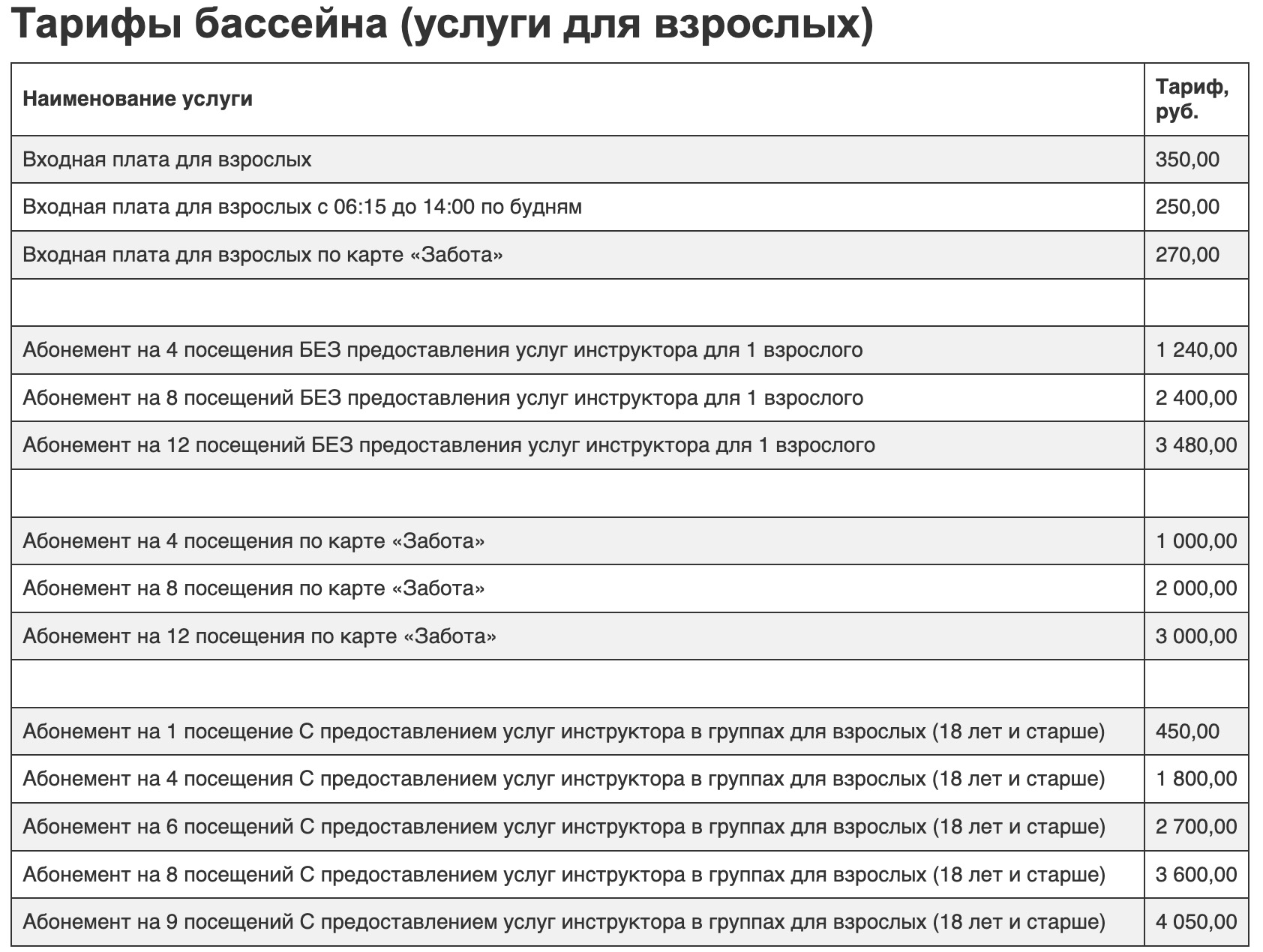 Плавательный бассейн «Динамо»