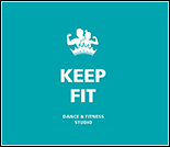 Лого Студия фитнеса и танцев «KEEP FIT»